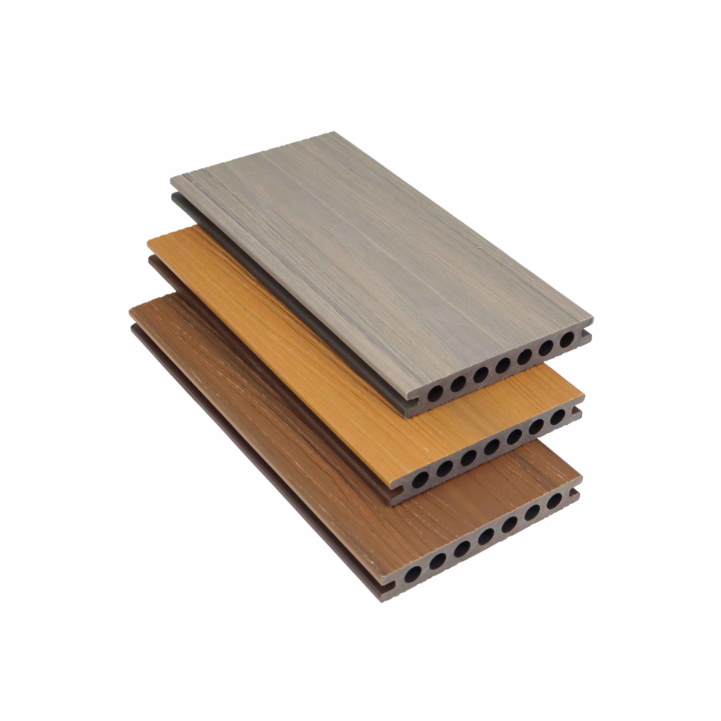 Deck WPC de coextrusão bicolor com solução para áreas externas de baixa manutenção - SAYRUO