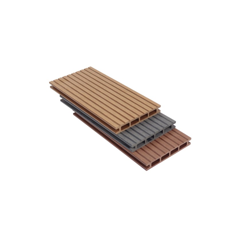 Deck decorativo WPC texturizado moderno para áreas externas - SAYRUO