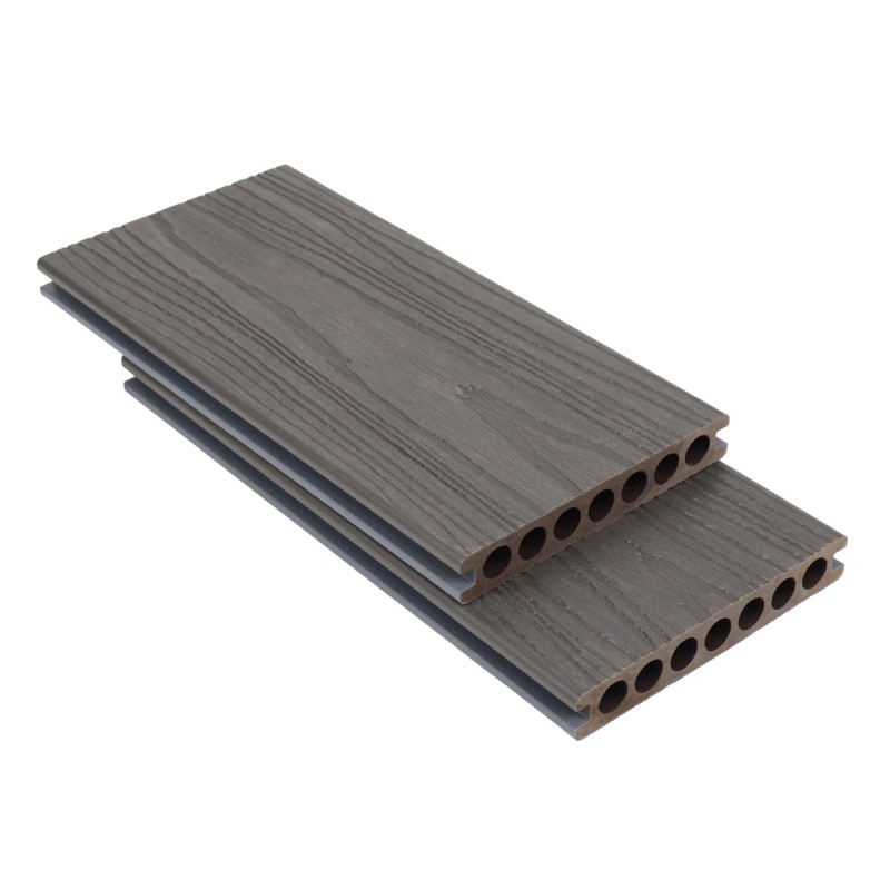 Deck moderno de WPC coextrudado, antiderrapante e à prova d'água para jardins externos - SAYRUO