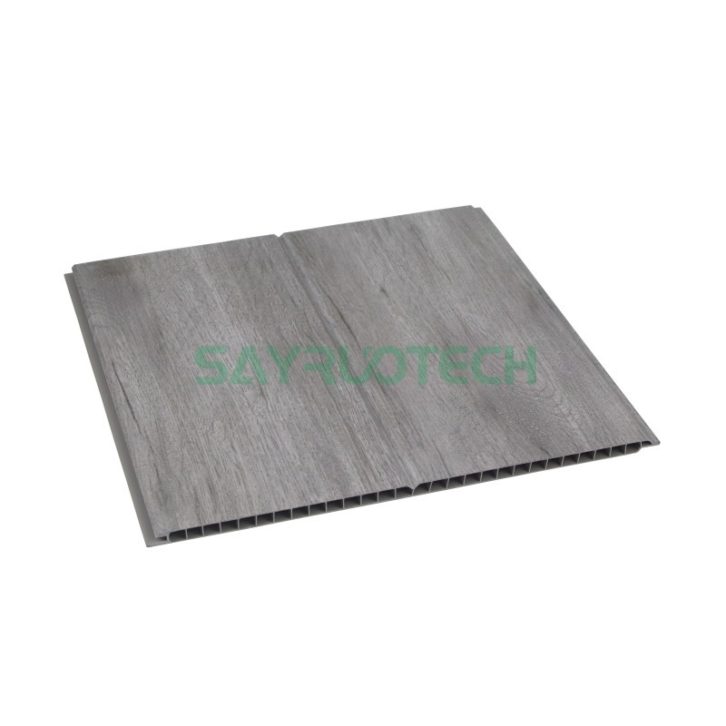 Painel de parede de PVC com textura de madeira para decoração de interiores de banheiro, cozinha e sala de estar - SAYRUOTECH